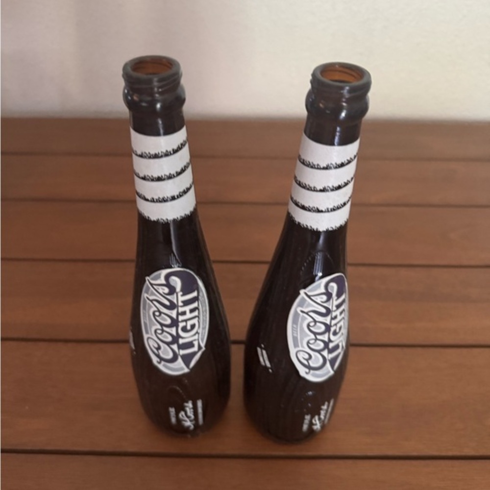 COORS  Light Beer Banquet - Baseball Bat Bottles 18oz Empty Vintage Collectible